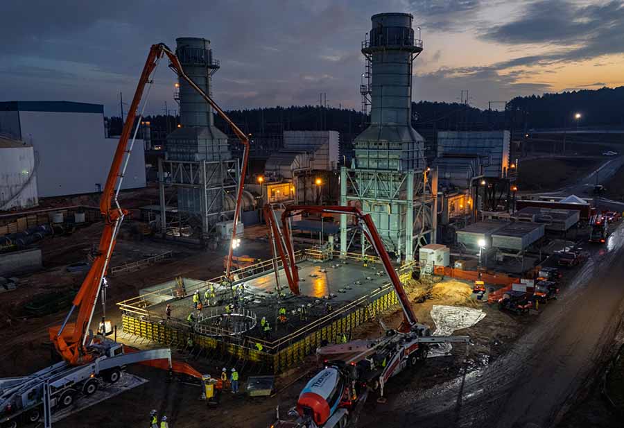 Rainey concrete pour