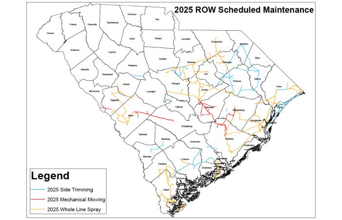 2025 ROW Scheduled Maintenance