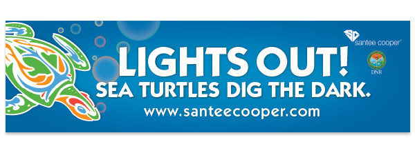  LIGHTS OUT! SEA TURTLES DIG THE DARK Bumper Sticker Lights-out-sticker