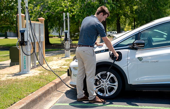 Electric Chargers at Santee Cooper
