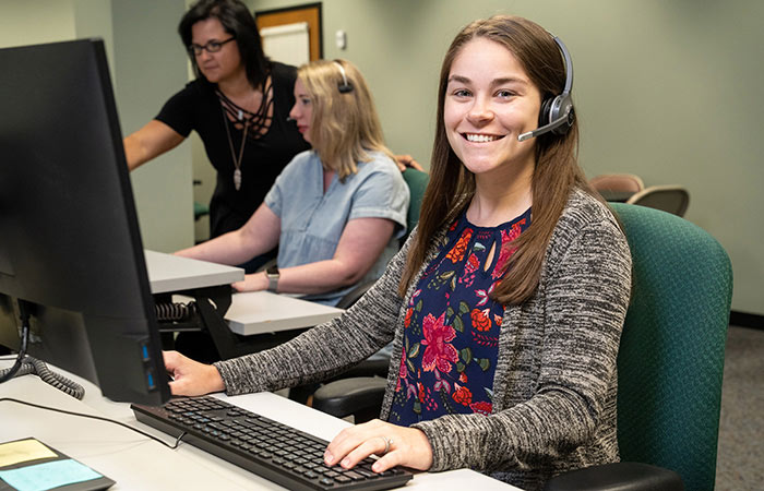 Call Center lady